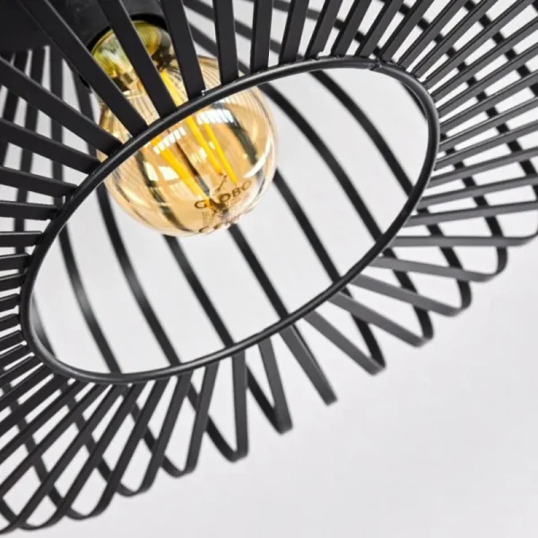 hofstein Plafonnier Wemude Noir, 1 lumière* Lampes Modernes