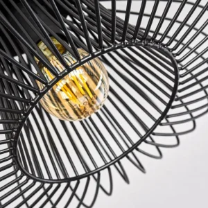 hofstein Plafonnier Wemude Noir, 1 lumière* Lampes Modernes