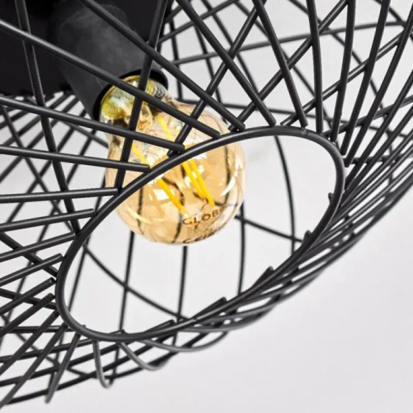 hofstein Plafonnier Wemude Noir, 1 lumière* Lampes Modernes