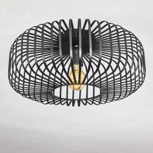hofstein Plafonnier Wemude Noir, 1 lumière* Lampes Modernes