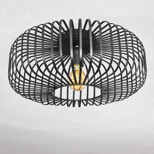 hofstein Plafonnier Wemude Noir, 1 lumière* Lampes Modernes