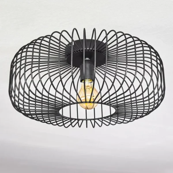 hofstein Plafonnier Wemude Noir, 1 lumière* Lampes Modernes