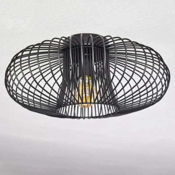 hofstein Plafonnier Wemude Noir, 1 lumière* Lampes Modernes