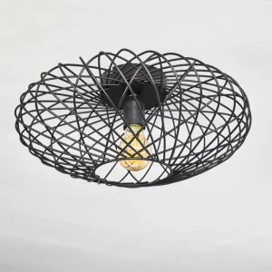 hofstein Plafonnier Wemude Noir, 1 lumière* Lampes Modernes