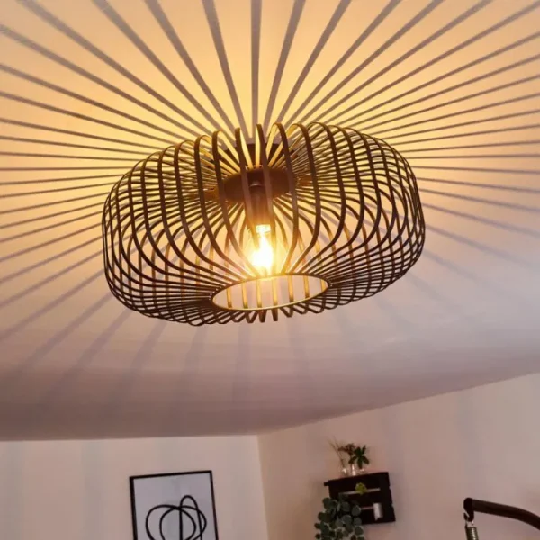 hofstein Plafonnier Wemude Noir, 1 lumière* Lampes Modernes