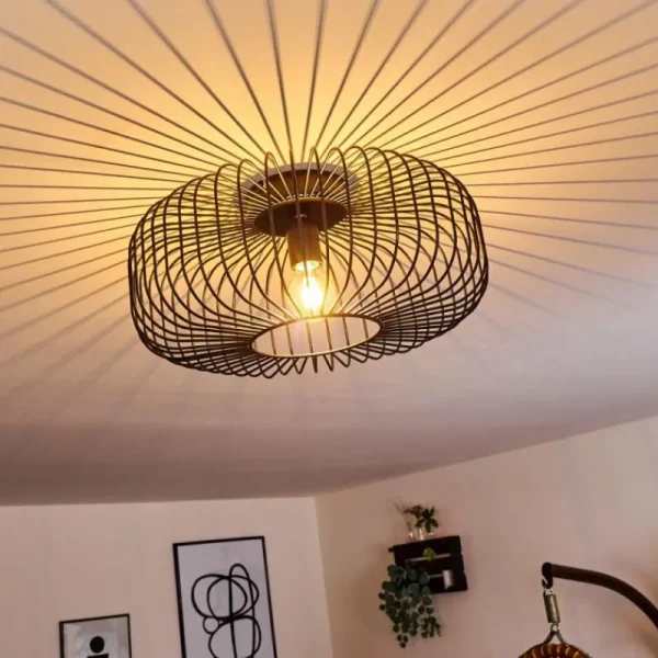 hofstein Plafonnier Wemude Noir, 1 lumière* Lampes Modernes