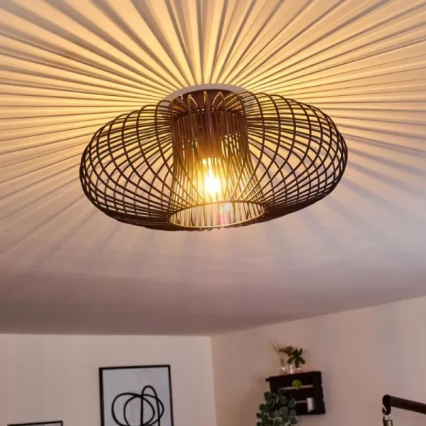 hofstein Plafonnier Wemude Noir, 1 lumière* Lampes Modernes