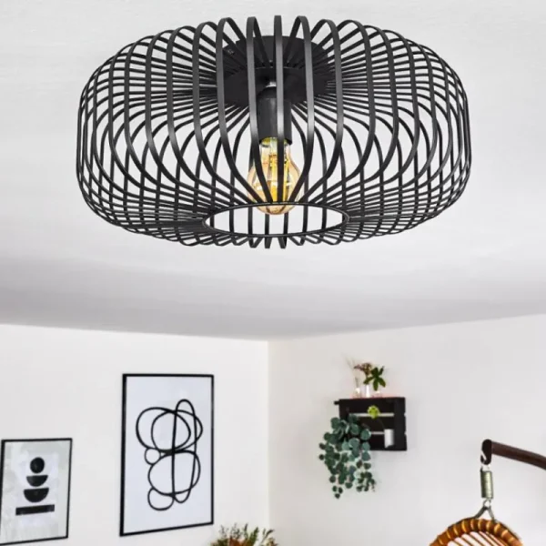 hofstein Plafonnier Wemude Noir, 1 lumière* Lampes Modernes