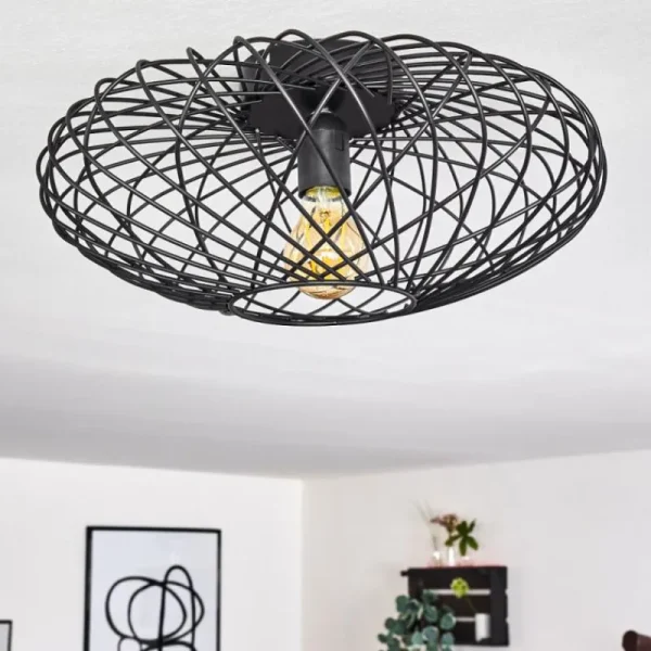 hofstein Plafonnier Wemude Noir, 1 lumière* Lampes Modernes