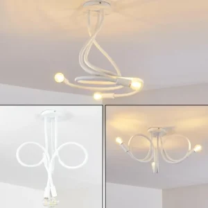 hofstein Plafonnier Wertach Blanc, 3 lumières* Lampes Modernes
