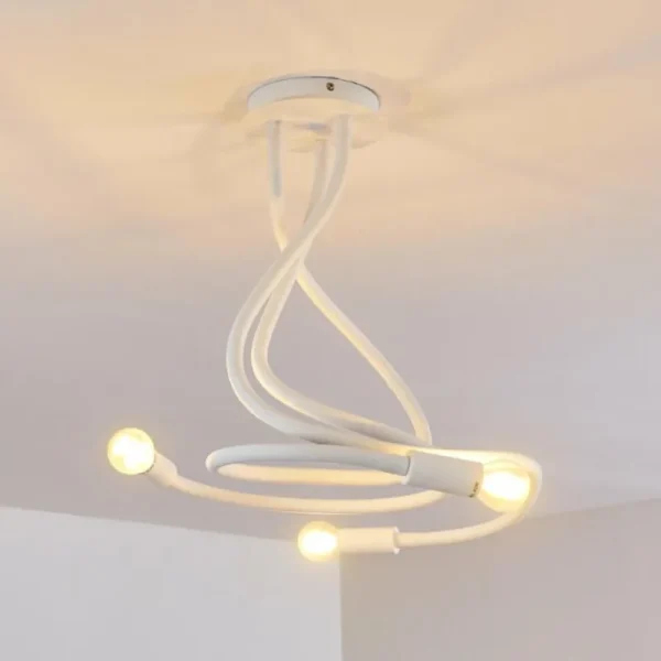 hofstein Plafonnier Wertach Blanc, 3 lumières* Lampes Modernes