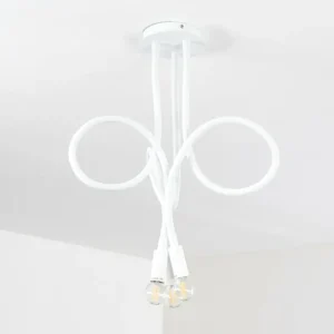 hofstein Plafonnier Wertach Blanc, 3 lumières* Lampes Modernes