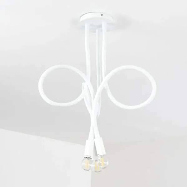 hofstein Plafonnier Wertach Blanc, 3 lumières* Lampes Modernes