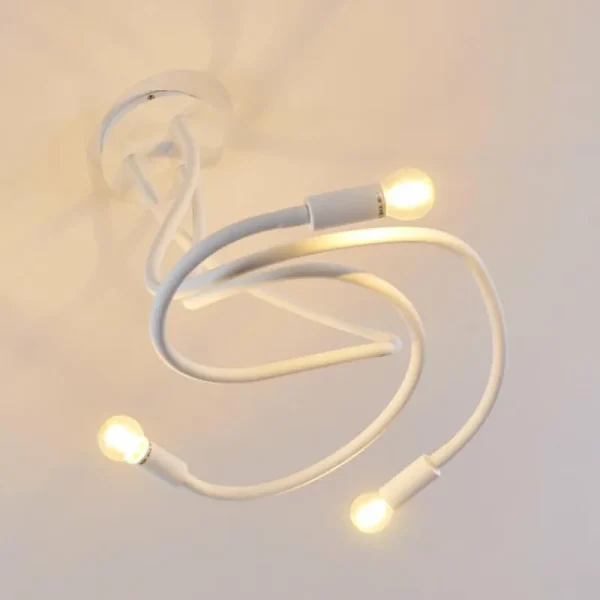 hofstein Plafonnier Wertach Blanc, 3 lumières* Lampes Modernes