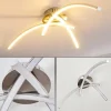 hofstein Plafonnier Wikon LED Nickel mat, 3 lumières* Lampes Modernes