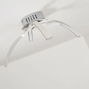 hofstein Plafonnier Wikon LED Nickel mat, 3 lumières* Lampes Modernes