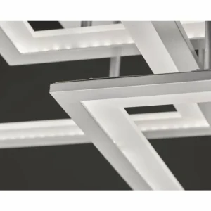 hofstein Plafonnier Wofi MODESTO LED Argenté, 3 lumières* Lampes Modernes