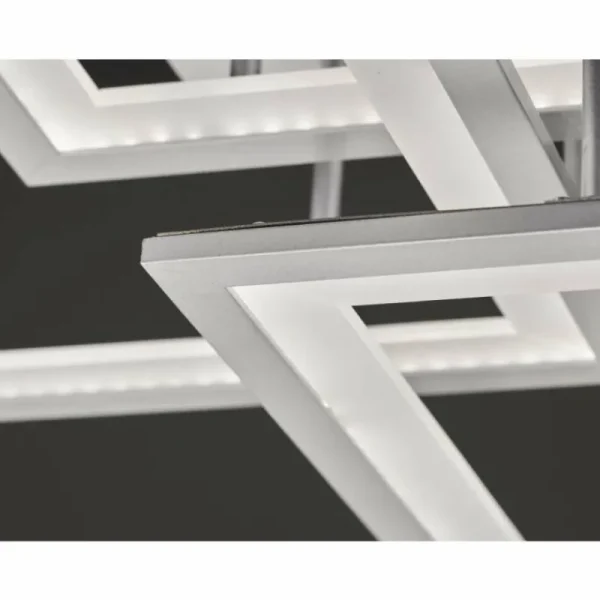 hofstein Plafonnier Wofi MODESTO LED Argenté, 3 lumières* Lampes Modernes
