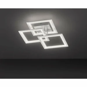 hofstein Plafonnier Wofi MODESTO LED Argenté, 3 lumières* Lampes Modernes