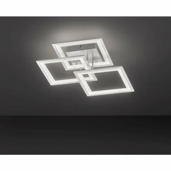 hofstein Plafonnier Wofi MODESTO LED Argenté, 3 lumières* Lampes Modernes