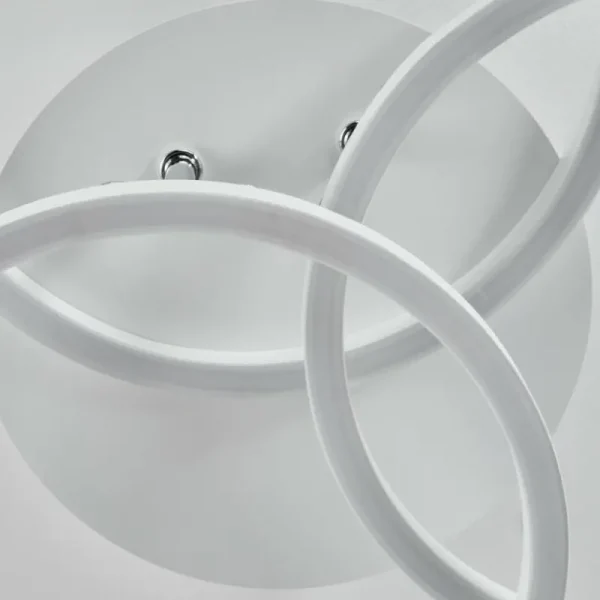 hofstein Plafonnier Xena LED Blanc, 1 lumière, Télécommandes* Lampes Modernes