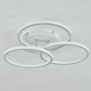 hofstein Plafonnier Xena LED Blanc, 1 lumière, Télécommandes* Lampes Modernes