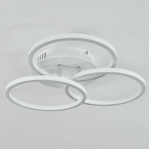 hofstein Plafonnier Xena LED Blanc, 1 lumière, Télécommandes* Lampes Modernes