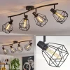 hofstein Plafonnier Yaak Noir, 4 lumières* Lampes Modernes