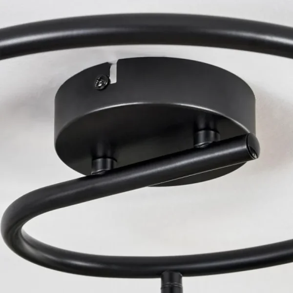 hofstein Plafonnier Yaak Noir, 3 lumières* Lampes Modernes