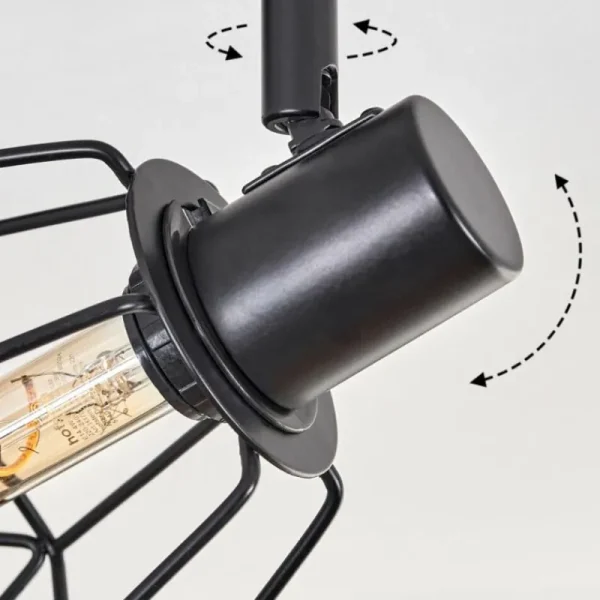 hofstein Plafonnier Yaak Noir, 3 lumières* Lampes Modernes