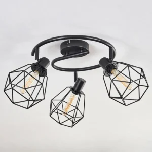 hofstein Plafonnier Yaak Noir, 3 lumières* Lampes Modernes