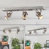 hofstein Plafonnier Yometchen LED Nickel mat, 3 lumières* Lampes Modernes