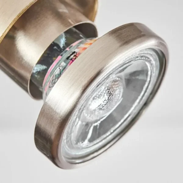 hofstein Plafonnier Yometchen LED Nickel mat, 3 lumières* Lampes Modernes