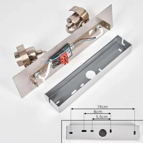 hofstein Plafonnier Yometchen LED Nickel mat, 2 lumières* Lampes Modernes