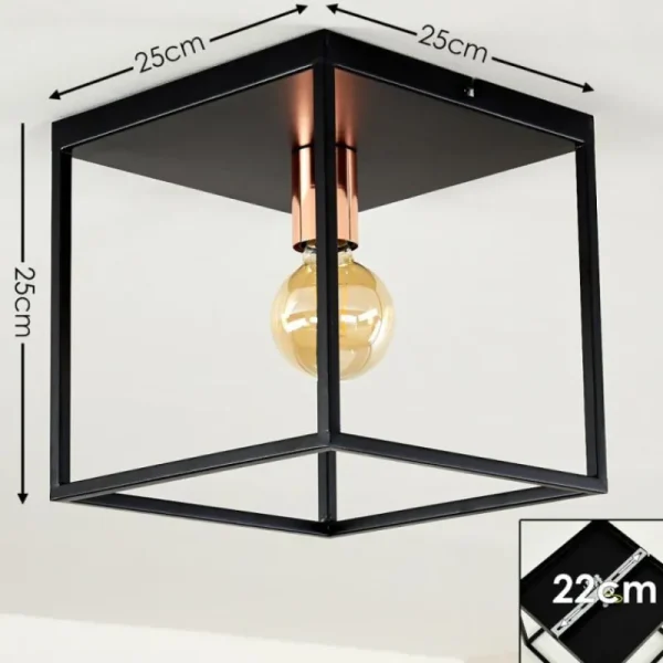 hofstein Plafonnier Yuhigaoka Noir, 1 lumière* Lampes Modernes
