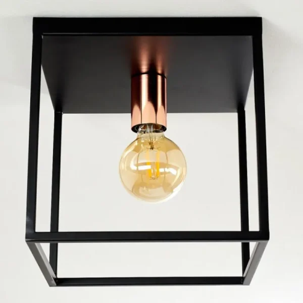 hofstein Plafonnier Yuhigaoka Noir, 1 lumière* Lampes Modernes