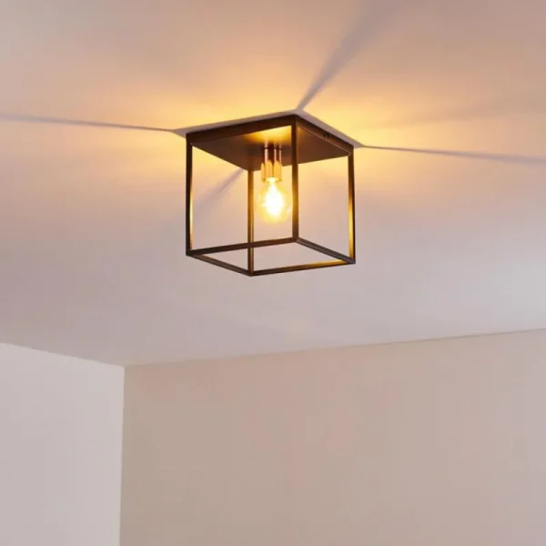 hofstein Plafonnier Yuhigaoka Noir, 1 lumière* Lampes Modernes