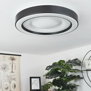 hofstein Plafonnier Zeballos LED Blanc, 1 lumière, Télécommandes, Changeur de couleurs* Lampes Modernes