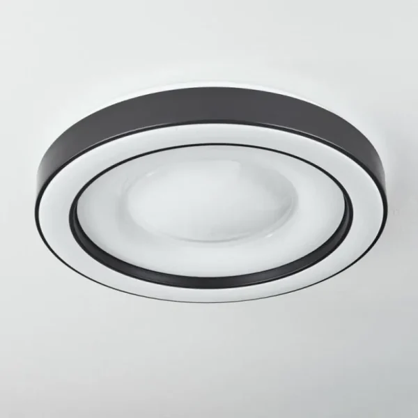 hofstein Plafonnier Zeballos LED Blanc, 1 lumière, Télécommandes, Changeur de couleurs* Lampes Modernes