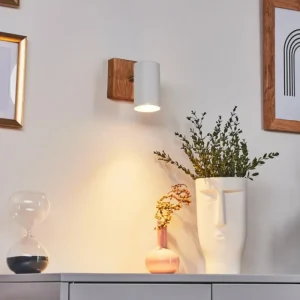 hofstein Plafonnier Zuoz Bois clair, 1 lumière* Lampes Modernes