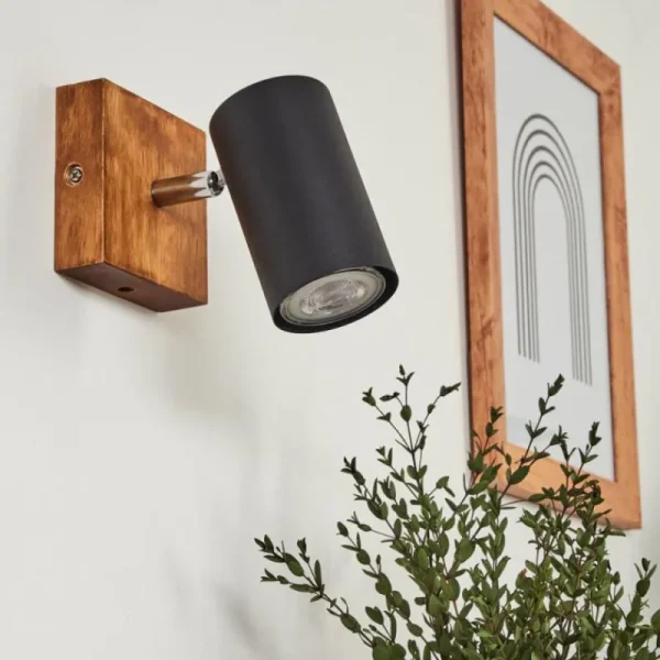hofstein Plafonnier Zuoz Bois clair, 1 lumière* Lampes Modernes