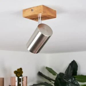 hofstein Plafonnier Zuoz Bois clair, 1 lumière* Lampes Modernes