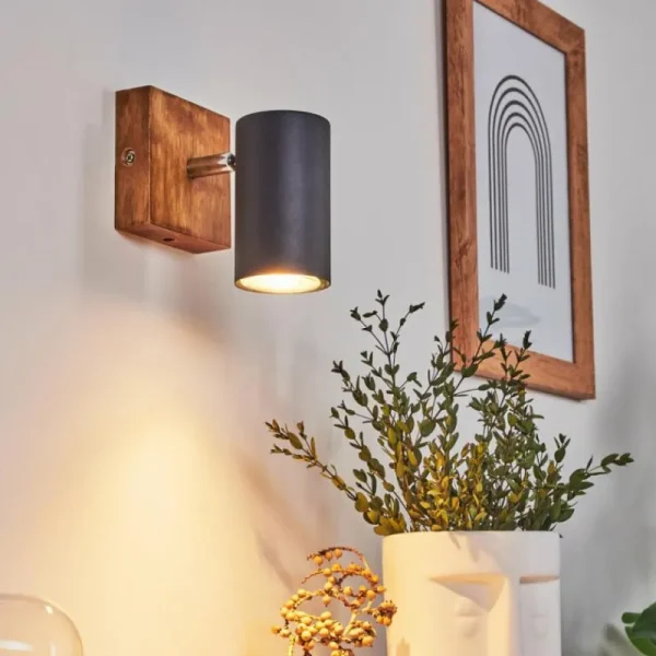 hofstein Plafonnier Zuoz Bois clair, 1 lumière* Lampes Modernes