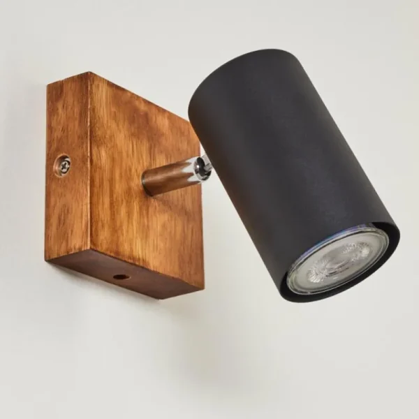 hofstein Plafonnier Zuoz Bois clair, 1 lumière* Lampes Modernes