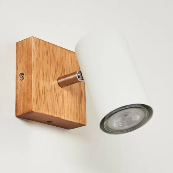hofstein Plafonnier Zuoz Bois clair, 1 lumière* Lampes Modernes