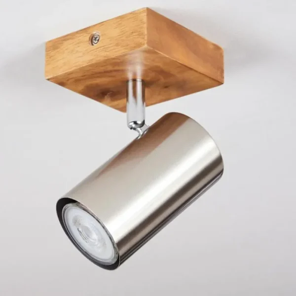 hofstein Plafonnier Zuoz Bois clair, 1 lumière* Lampes Modernes