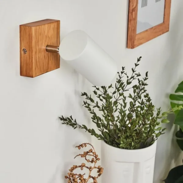 hofstein Plafonnier Zuoz Bois clair, 1 lumière* Lampes Modernes