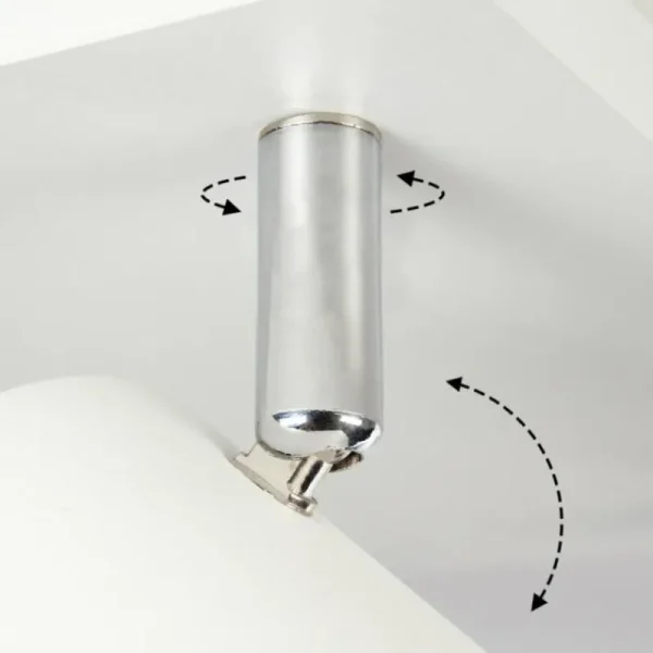 hofstein Plafonnier Zuoz Chrome, Blanc, 4 lumières* Lampes Modernes