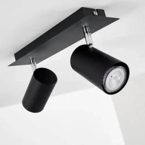 hofstein Plafonnier Zuoz Noir, 2 lumières* Lampes Modernes