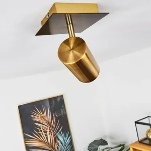 hofstein Plafonnier Zuoz Vieux laiton, 1 lumière* Lampes Modernes